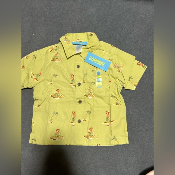 BNWT Gymboree Hawaii button up blouse shirt (size 2t) - Picture 1 of 3